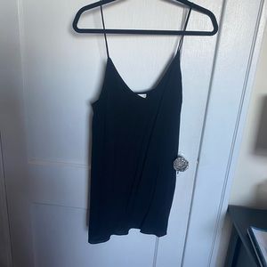 Wilfred Free Black tank slip dress